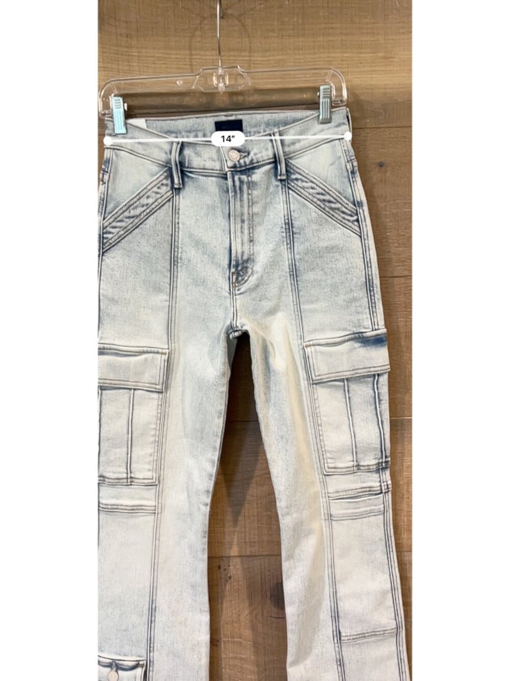 MOTHER The Swiss Army Desperado Heel Glamour Shot Jeans SIZE 27 - Picture 7 of 12
